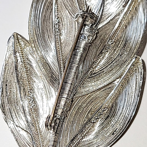 GERMANY SPUN SILVER WIRE BROOCH & EARRINGS PRE-1949 VINTAGE SET - Picture 5 of 10